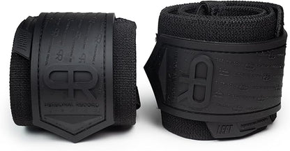 Heavy Duty Premium Wrist Wraps, More Elasticity, Reinforced Stitching, Extra Wide Strap, Strong Thumb Loop, Larry Wheels Weightlifting Wraps