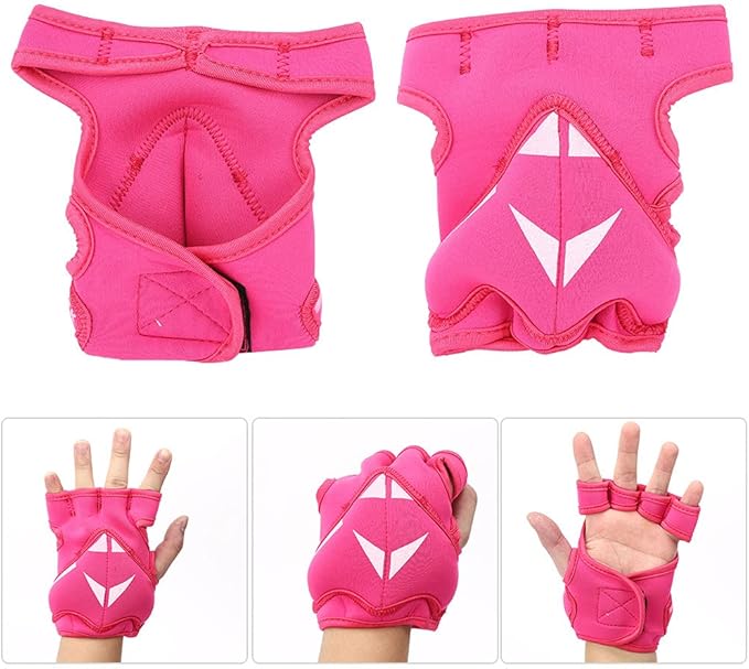 2Pcs 2Lb Weighted Gloves, Half Finger Weight Lifting Gloves, Sandbag Weight Bearing Training Gloves for Boxing Fitness Equipment Training