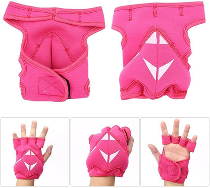 2Pcs 2Lb Weighted Gloves, Half Finger Weight Lifting Gloves, Sandbag Weight Bearing Training Gloves for Boxing Fitness Equipment Training