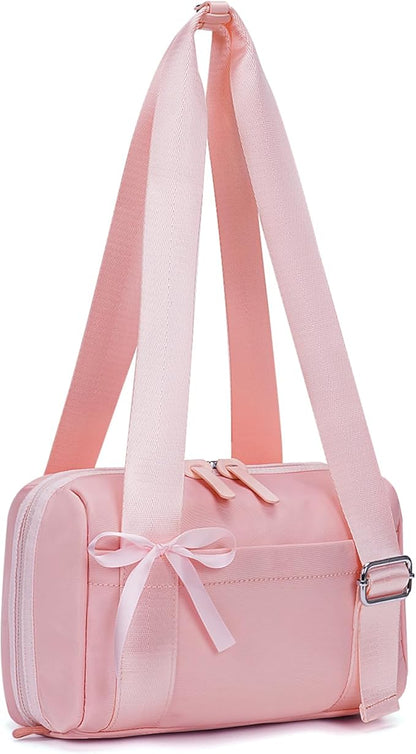 Mini Gym Bag Small Duffle Bags Tote for Women Pink Workout Bag Lightweight for Weekender Travel Sports Yoga Fitness