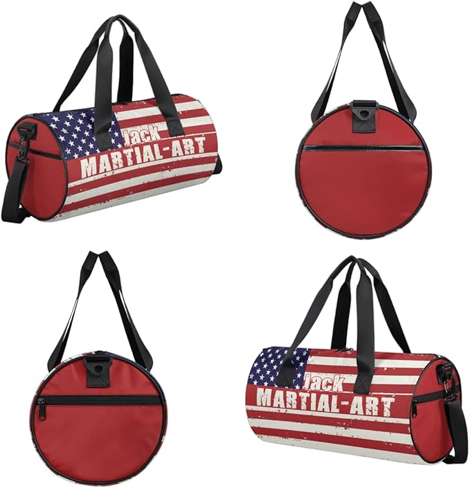 Personalized-Martial-Arts-Gear-Bag for Karate Teakwondo, Custom Jiujitsu Bag for Boys, Karate Teakwondo Bag for Gear Waterproof Lightweight Large USA