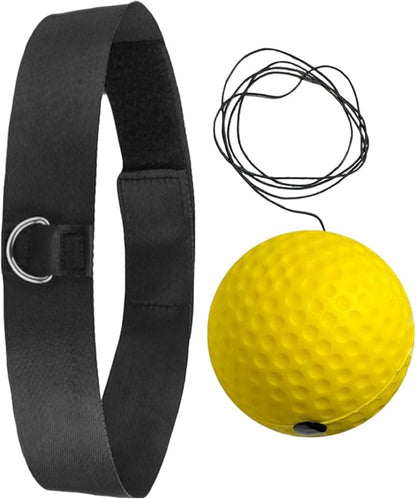 Reaction Balls Training Set - 3-Size Ball Pack, React Reflex Balls All Ages Headband, Free Cord, Child Boxing Training Headband ReactBall | Portable Fitness Reflex Ball for Home Gym Outdoor