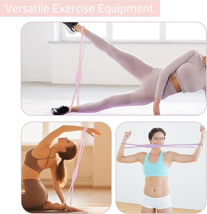 Silicone Figure 8 Resistance Bands for Full-Body Workouts – 15 LB Suitable for Shoulder, Back, and Arm Exercises