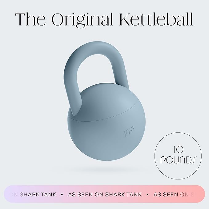 Bala Kettleball, Soft Kettlebell for Women - Kettlebells Strength & Core Training Equipment for Home Gym Workouts - Anti-Slip Grip Exercise Weights with Cushioned Impact-Resistant Base