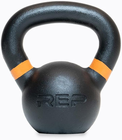 REP Fitness Single Kettlebells 5lb to 50lb Weight Range, Cast Iron, Strength Training, Power Workout Equipment, Home Gym, Free Weights, Dumbbell Alternative, Exercise, Men, Women