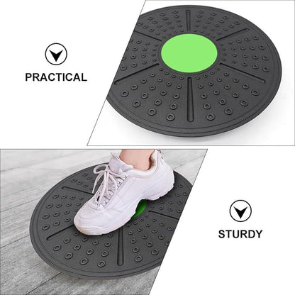Homoyoyo Yoga Balance Board for Home Fitness Training, Household Equilibrium Training Tool, Green Non-slip Balance Pedal for Indoor Stability and Core Workout