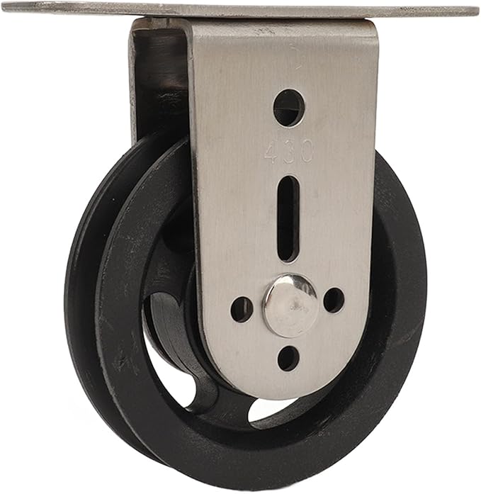 Gym Pulley Blocks Wall Mount Fixed Pulley Wheel 360 Degree Rotation, Silent Bearing Cable Pulley for LAT Pulley System, Includes Expansion Bolts for Home Gym DIY Projects