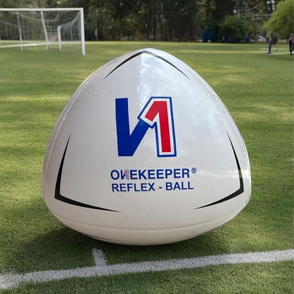 ONEKEEPER Soccer Reflex & Reaction Ball - White, Orange, Blue, Pink, and Fluo Yellow, Agility and Coordination Training for Kids and Juniors (Pump Not Included)