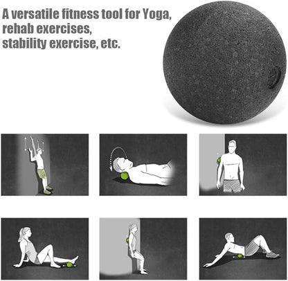 Massage Roller Ball, Massage Lacrosse Balls EPP Yoga Foam Massage Roller and Ball Set Muscle Soreness Massager Ball for Shoulders, Arms, Neck, Back and Feet (8CM Single Ball)