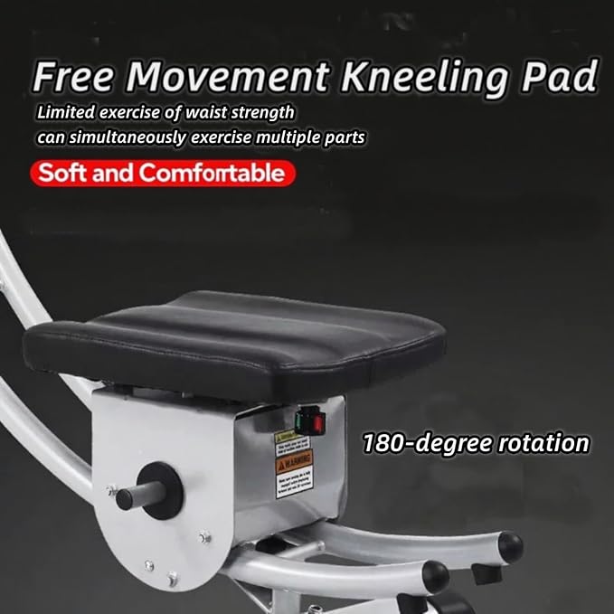 Ab Machine - Adjustable Core Trainer for Home Gym, Foldable Abdominal Strength Training Workout Equipment for Women and Men,Ab Cruncher 550 lbs Weight Capacity Strength Training