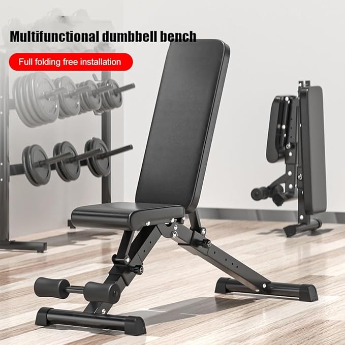 Adjustable Weight Bench Incline Decline Flat Workout Bench Multi-Angle Foldable Home Training Sit up Gym Bench