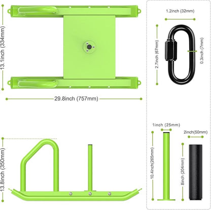 Kipika Weight Sled, Workout Sled, Fitness Strength Training Sled, Speed Training Sled for Athletic Exercise, Speed Improvement, Easily Through Obstacles, Suitable for 1" & 2" Weight Plate