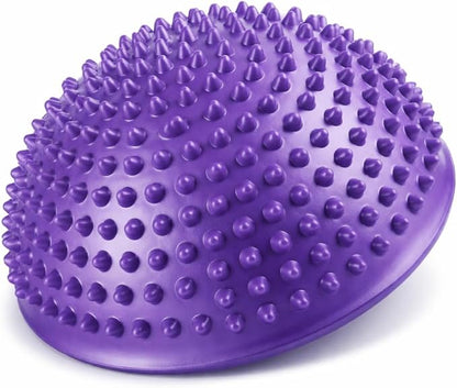 Foot Massage Ball, Inflatable Half Yoga Balls Massage Point Exercises Trainer Fitness for Kids Adults Sports Foot Massages