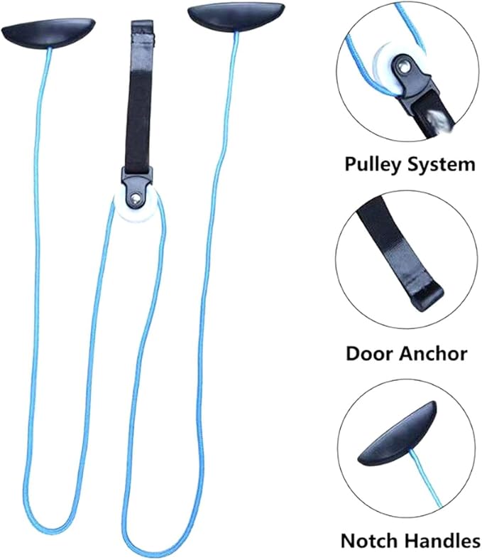 Generic Door Pulley Fitness for Upper Body Strength, Blue