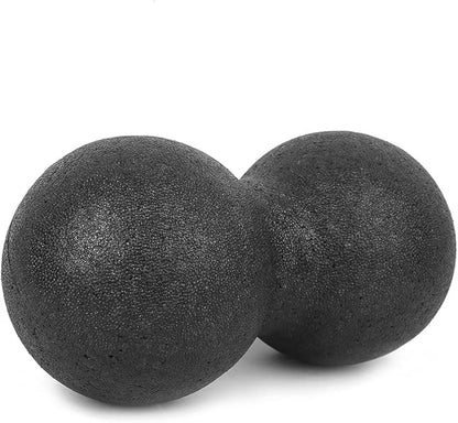 VINGVO Peanut Massage Ball, 24x12cm EPP Sports Massager Fitness Yoga Ball Massage Ball for Back Massage Acupuncture Points Massaging Equipment for Massaging Neck, Arms, Calves (Black)