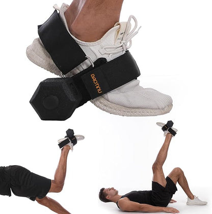 Monkey Foot Dumbbell Attachment for Glute Kickback Women's Leg Exercise Workouts at Home Adjustable Ankle Gym Strap Foot Weights Lifting Attachments Equipment for Men Hamstring Curls
