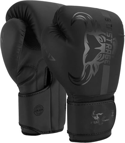 BEAST RAGE Boxing Gloves Muay Thai Kickboxing MMA Fight Bag Training Punch Hitting Workout Men Women Sparring Fitness Mitts Heavy Padded Martial Arts Sports