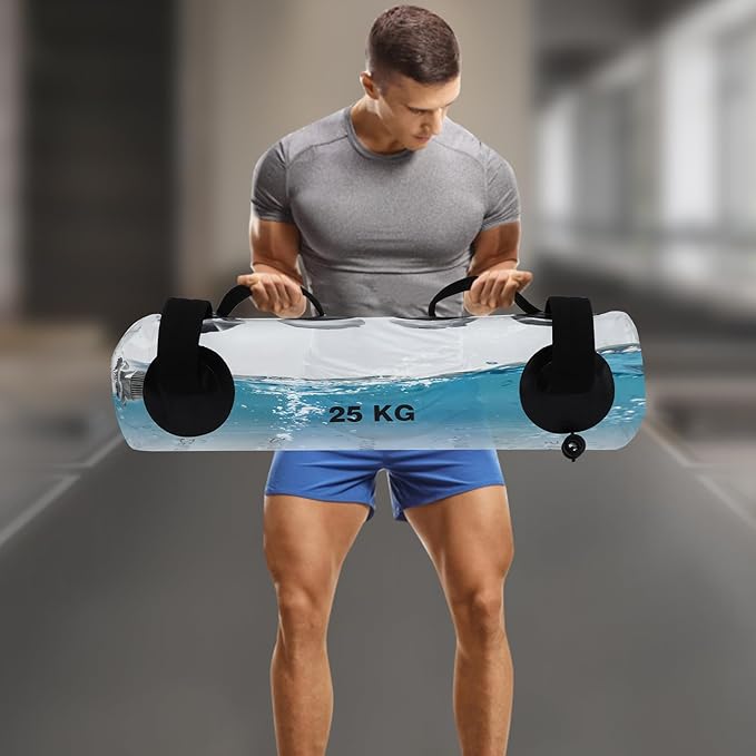 Water Weights Aqua Bag, 25Kg/55lbs Training Power Bag Filled Hydro Core Training Bag Portable Stability Fitness Equipment for Gyms, Homes, Sports Halls