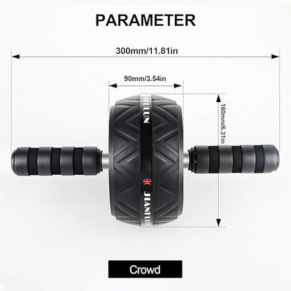 Ab Roller Wheel with Knee Pad, Ab Wheel Roller for Abs Workout & Core Strength Training, Dual Wheel Abdominal Exercise Equipment for Home Gym Fitness for Men & Women