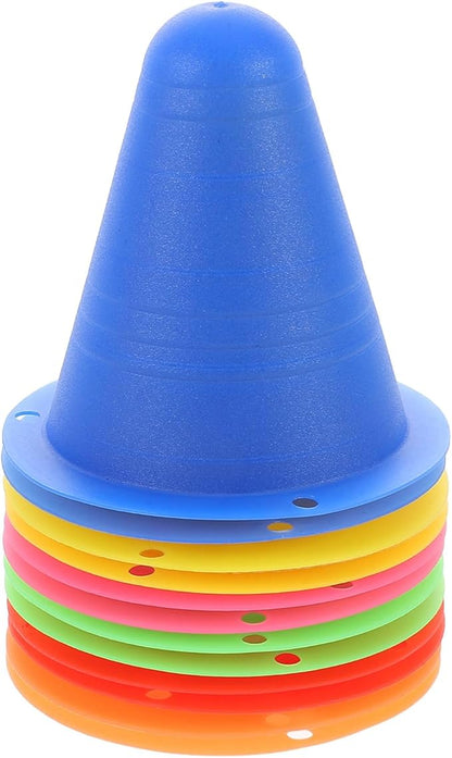 12pcs Rolling Training Cones Sports Agility Mini Cones Set Plastic Soccer Equipment for Skating Drills Outdoor Activity Field Markers