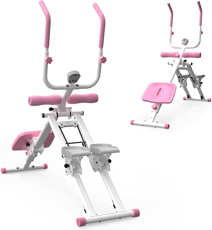 2-in-1 Stair Stepper and Ab Trainer Machine, Multi-Function Full Body Exercise Equipment for Home Gym