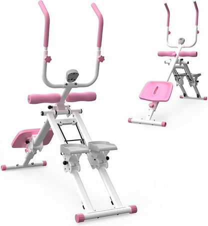 2-in-1 Stair Stepper and Ab Trainer Machine, Multi-Function Full Body Exercise Equipment for Home Gym