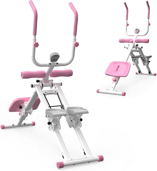 2-in-1 Stair Stepper and Ab Trainer Machine, Multi-Function Full Body Exercise Equipment for Home Gym