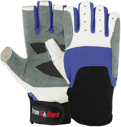 MRX Sailing Gloves for Men & Women 3/4 Finger Grip Great for Sailing, Yachting, Paddling, Kayaking, Fishing, Dinghying Water Sports
