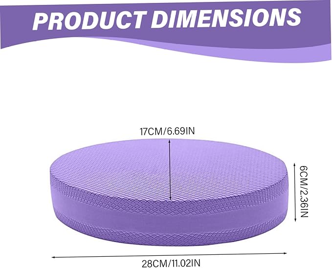 Exercise Balance Pad, Non-Slip Elastic Foam Balance Pad, 11x7x2 Inch Exercise Equipment for Fitness and Stability, Yoga, Physical Training Foam Cushion