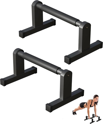 Push Up Bars, Heavey Duty Parallettes Dip Bar with Non-slip Grips for Calisthenics Planche L Sit Handstand Fitness Floor Workout, Pushup Station Handles Stand for Gym Strength Training