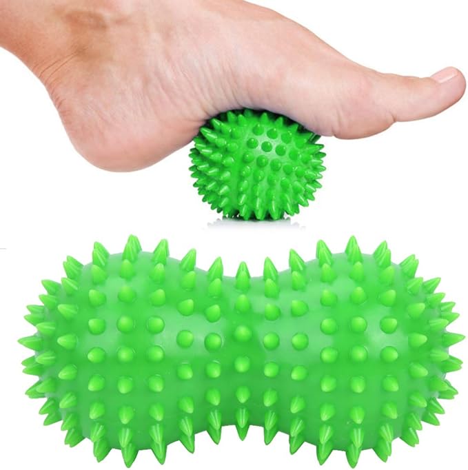 EVTSCAN Soft Spike Yoga Massage Ball, Muscle Fitness Massage Peanut Ball, Foot Massage Tool, Fitness Exercise Tool