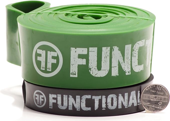 Pull Up Assist Bands Set by Functional Fitness. Heavy Duty Resistance and Assistance Training Band