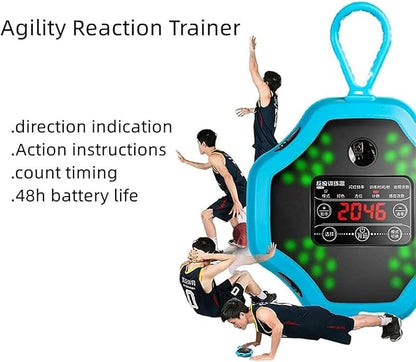 Speed Agile Reaction Lights, Reaction Training Lights Set with Buzzer and 27 Training Modes, TPU Material and Durable Drop-Proof, Display Training Data, for Fitness, Training Speed Agility
