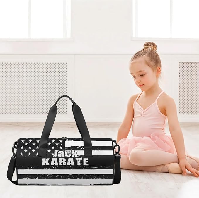 Personalized-Martial-Arts-Gear-Bag for Karate Teakwondo, Custom Jiujitsu Bag for Boys, Karate Teakwondo Bag for Gear Waterproof Lightweight Large USA