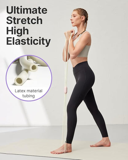 YOTTOY Cross Resistance Band for Full Body Workout,Elastic Exercise Bands for Legs,Arms,Glutes,Stretch Bands for Exercise,Yoga Straps for Stretching, Booty Bands for Home Gym