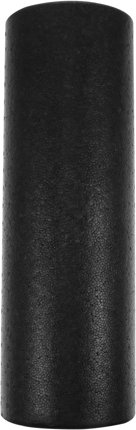 Veemoon Epp Half-Round Yoga Roller Black 45cm Back Roller Fitness Foam Massage Stick for Muscle and Deep Tissue Massage at Home