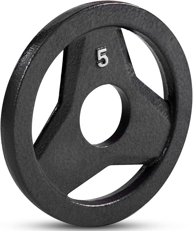 JFIT Olympic 2 Inch Grip Plates and Bumper Plates for Barbell - Single Weights or Sets of 2 (Muliple Weights)