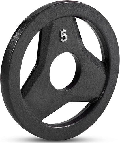 JFIT Olympic 2 Inch Grip Plates and Bumper Plates for Barbell - Single Weights or Sets of 2 (Muliple Weights)