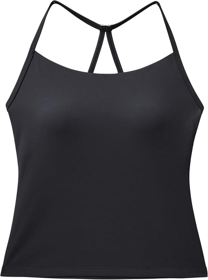 OMKAGI 2 Piece Workout Sets for Women Padded Tank Tops Flare Leggings Pilates Outfits