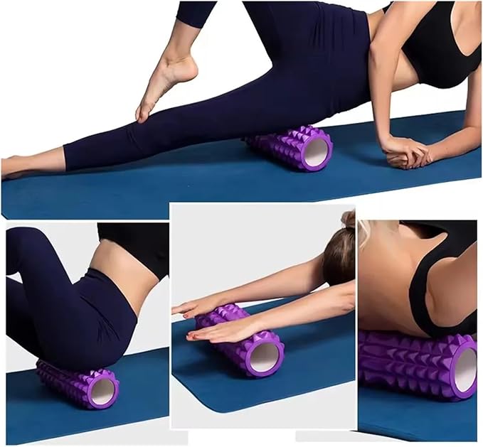High Density Foam Roller for Muscle Massage - Pain Relief for Back, Legs, and Arms(Blue)