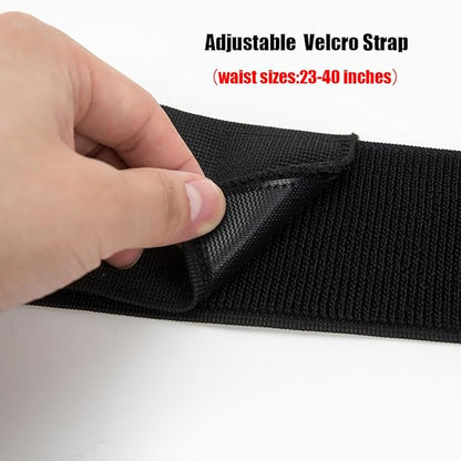 AnsrJ Adjustable Running Belt, Runners Fanny Pack for Women & Men.hidden money belt for travel. Slim Thin Elastic Waistband.Workout Fitness Exercise Gym Phone Holder Belt.