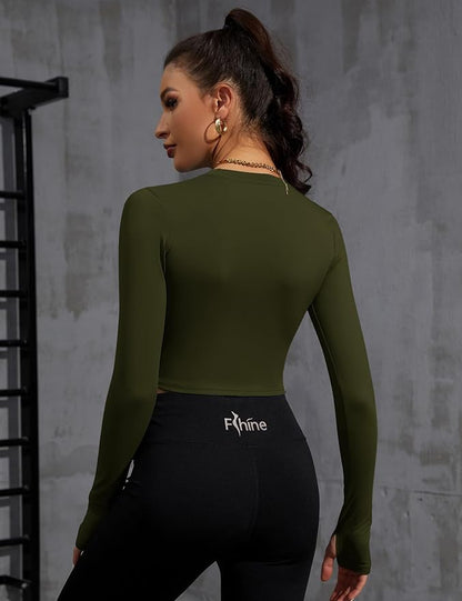 Loovoo Women Workout Shirts 1/2/3 Pack Athletic Compression Tee Dry Fit Yoga Gym Basic Tops