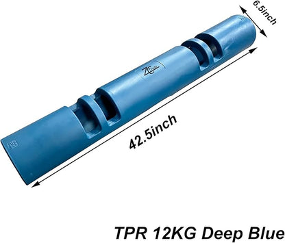 Multicolor 4 to 12kg Fitness Tube Portable Durable Training Rubber Weight Bar Weight Bearing Fitness TPR Barrel for Loaded Movement Training
