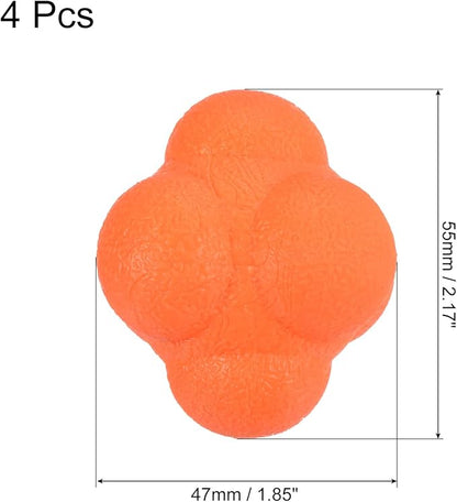 PATIKIL Bounce Reaction Balls Coordination Training Ball, Agility Trainer TPR High Difficulty for Speed Reflex