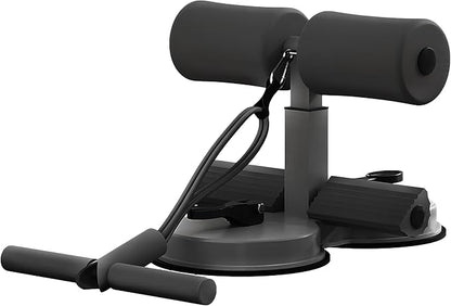 Sit Up Bar,Portable Adjustable Sit Up Floor Holder with 2 Strong Suction Cups and 1 Resistance Band,Situp Bar Assistance Device for Ab Workouts,Sit-Ups & Core Exercises,Home Office Gym