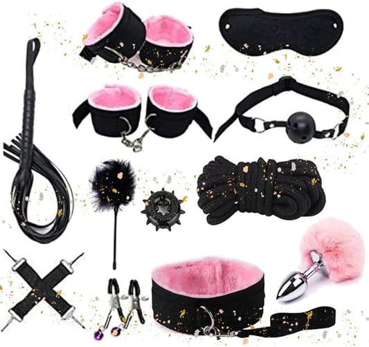 12 Piece Indoor Fitness Multifunctional Adjustable Set with Hip Trainer and Fitness Rope, Couple Gift - D10