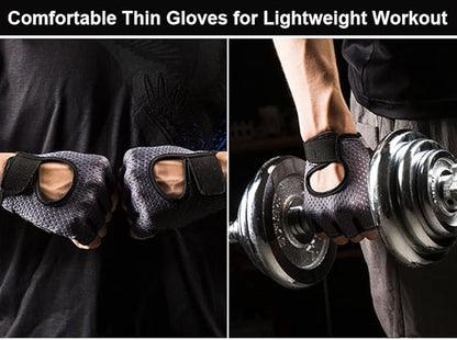 Gym Gloves Workout Gloves Women Men, Anti-Slip Breathable Gym Essentials Women for Weightlifting Cycling Training, Guantes para Gym Mujer