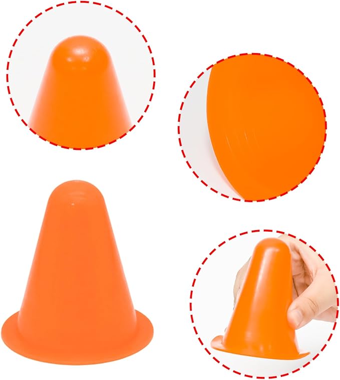 Mini Traffic Cones, Agility Training Cones Plastic Marker Cones, Small Practice Cones
