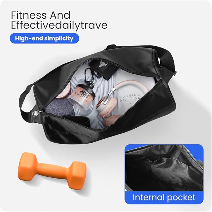 C&F BOGMOST Small Gym Bag for Women & Men,Small Lightweight Duffel Bag Carry On Bags Mini Duffel Travel Bag Waterproof Sports Bags for Workout/Sport/Travel, Yellow