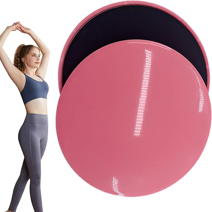 Fitness Sliders: Two-Side Sliding Discs for Home Gym and Core Workouts with Anti-Slip PP EVA Construction | Durable and Yoga Sliders